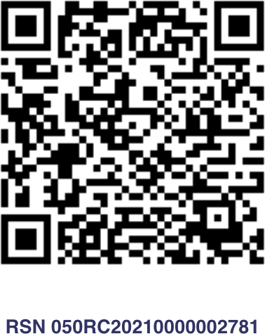 BIR registration QR code, RSN 050RC20210000002781